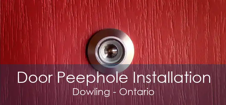Door Peephole Installation Dowling - Ontario