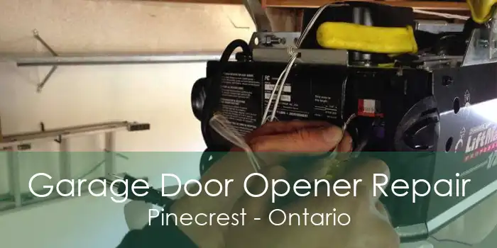 Garage Door Opener Repair Pinecrest - Ontario