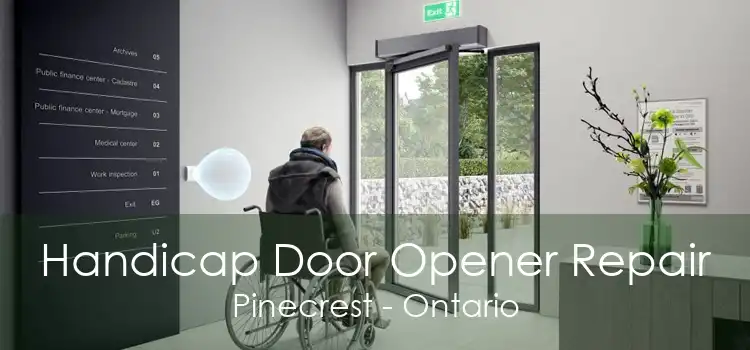 Handicap Door Opener Repair Pinecrest - Ontario
