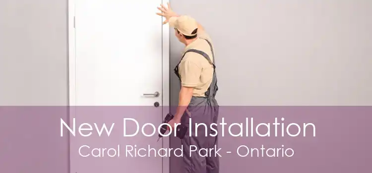 New Door Installation Carol Richard Park - Ontario