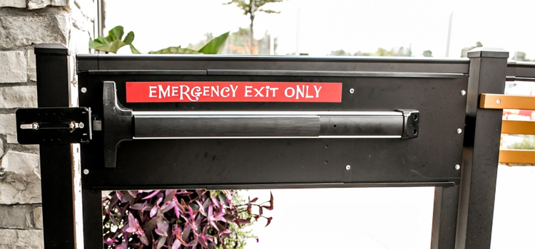 emergency push bar installation in Sudbury